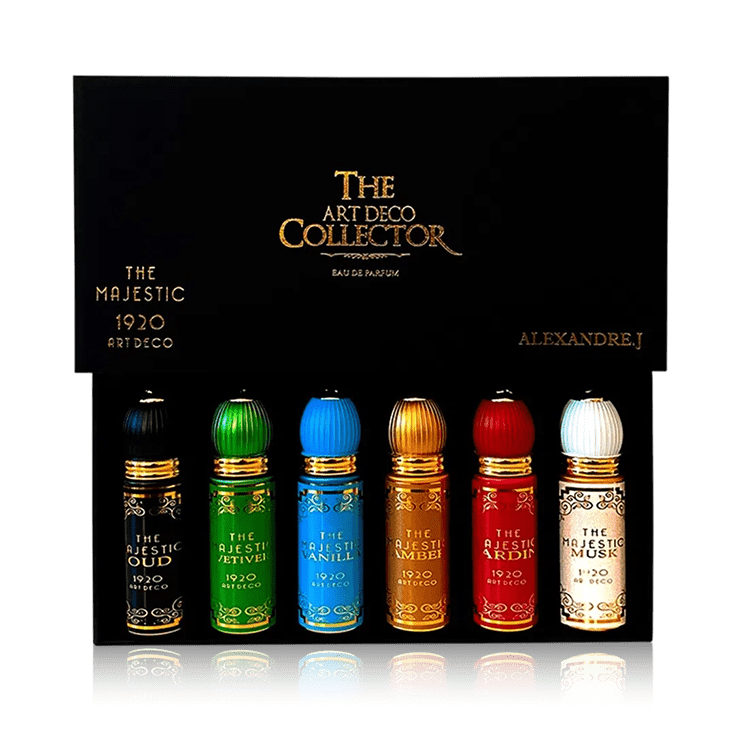 The Art Deco Collector Oud Vetiver Vanilla Amber Jardin Musk Unisex Set Eau De Parfum 6x100ml Sd