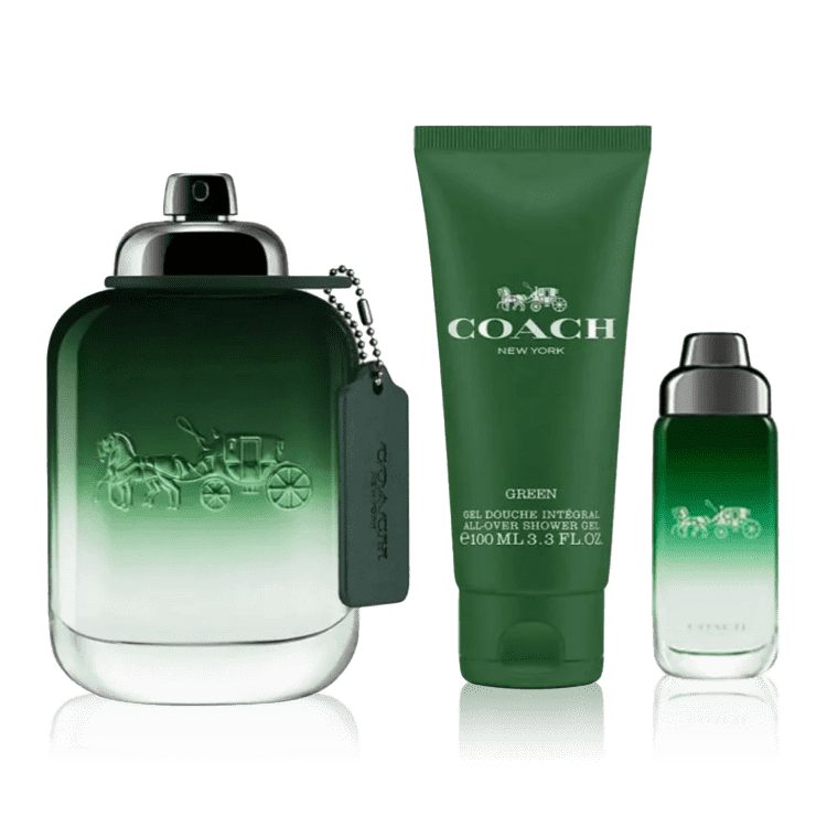 Green Set Eau De Toilette 90ml 10ml Shower Gel