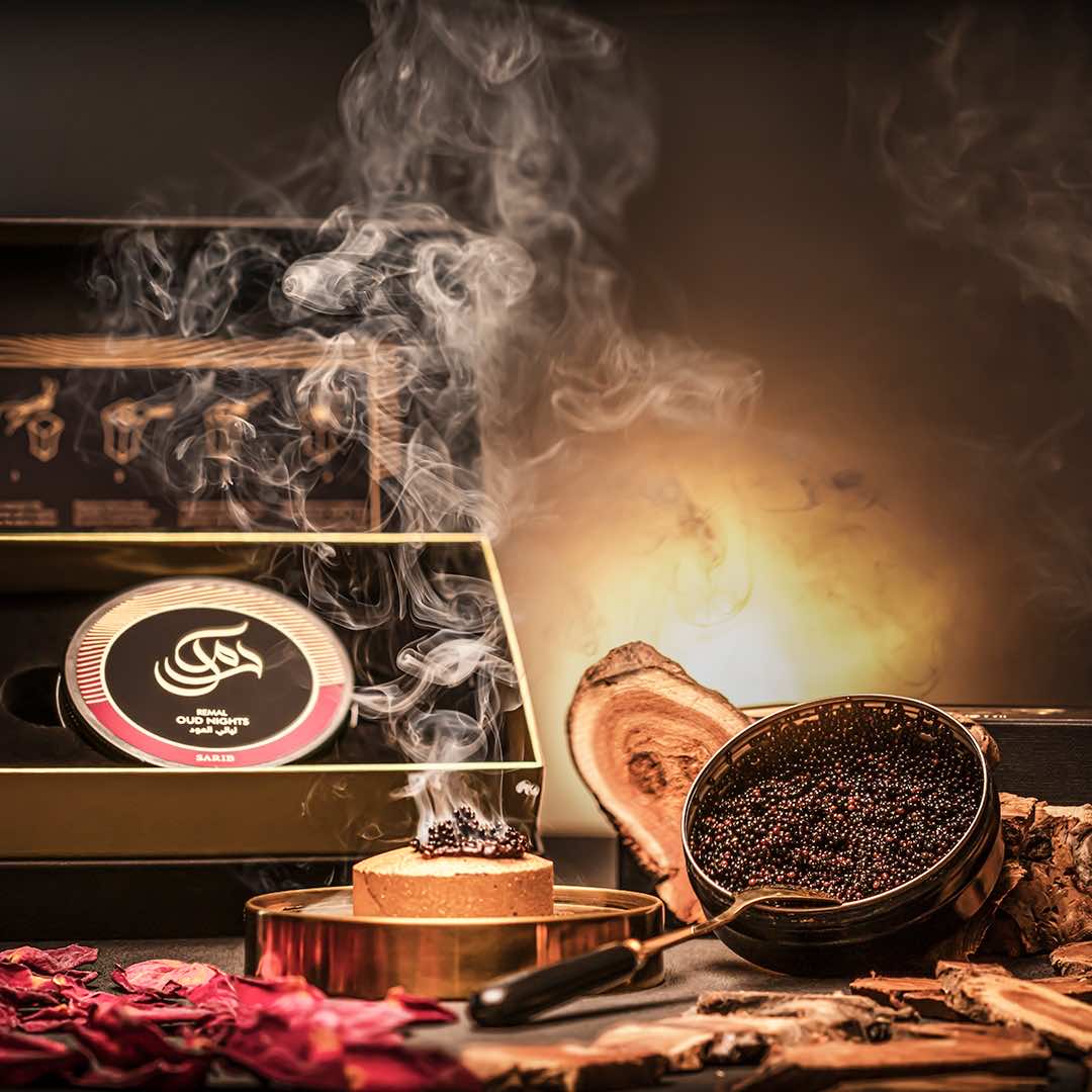 رمال مجموعة هدايا ليالي العود بخور الكافيار