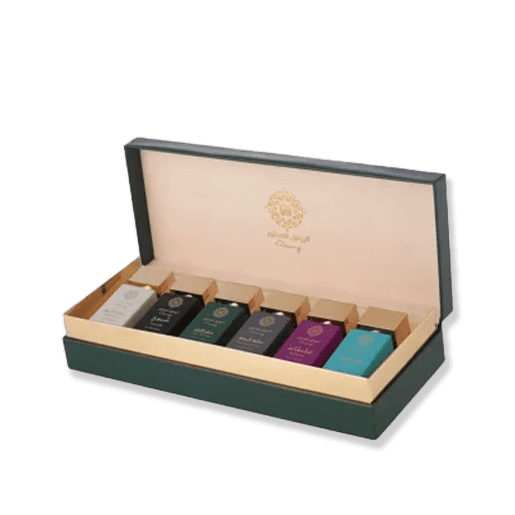 الرونق للعطور الحصن مجموعة هدايا - 6 قطع
