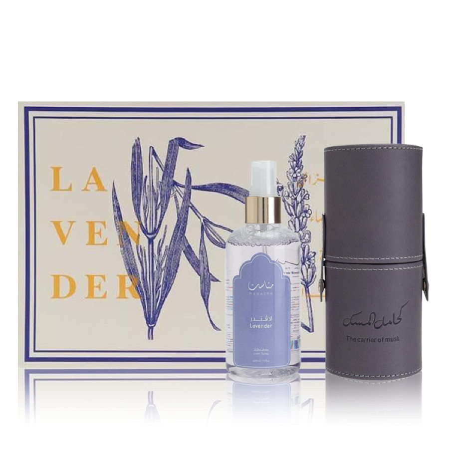 جاد سحر اللافندر مجموعة هدايا - (أو دو برفيوم 100 مل + معطر مفارش 220 مل)