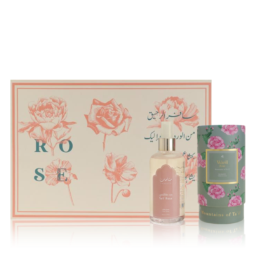 جاد عبير الورد الطائفي مجموعة هدايا - (أو دو برفيوم 100 مل + معطر مفارش 220 مل)